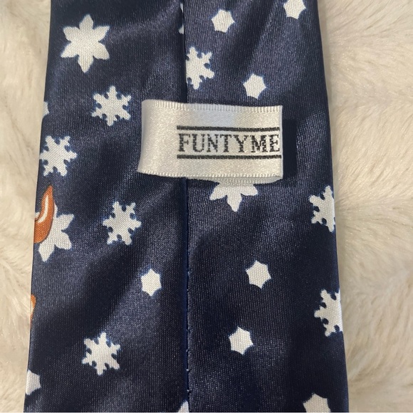 Funtyme Reindeer Christmas Tie. New Without Tags - Picture 3 of 4